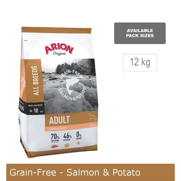 Arion Grain-Free - Salmon &amp; Potato - 12kg