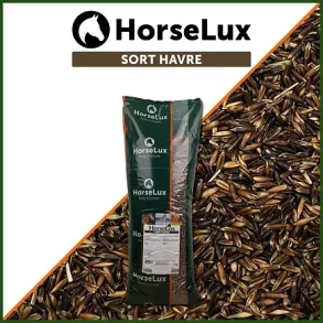 HorseLux Sort Havre - 12kg