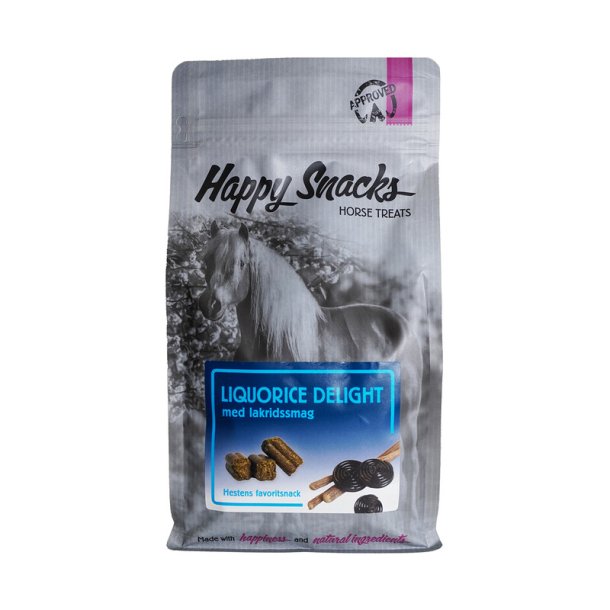 Equidan Vetline Happy Snacks Liquorice Delight med Lakridssmag - 1kg