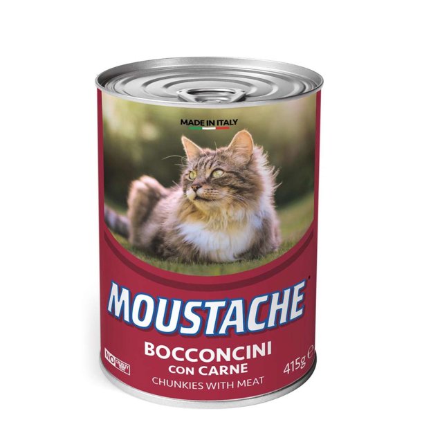 Moustache V�dkost til kat med Oksek�d - 415g