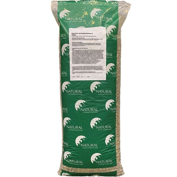 Natural Start- &amp; Voksefoder til Kyllinger - 15kg