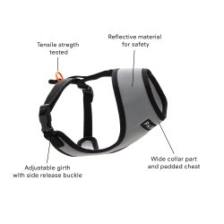 PAIKKA Visibility Hundesele med Refleks