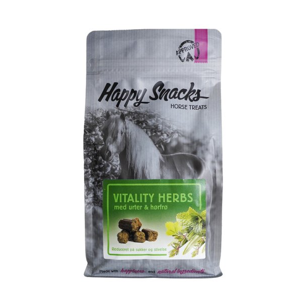 Equidan Vetline Happy Snacks Vitality Herbs med Urter - 1kg